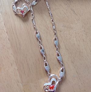 18k gold necklace set